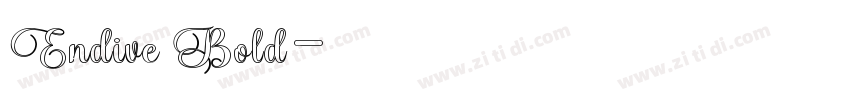 Endive Bold字体转换